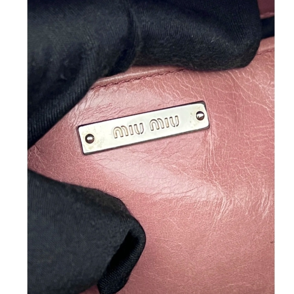 Miu Miu Pink Leather Satchel - Picture 9 of 9